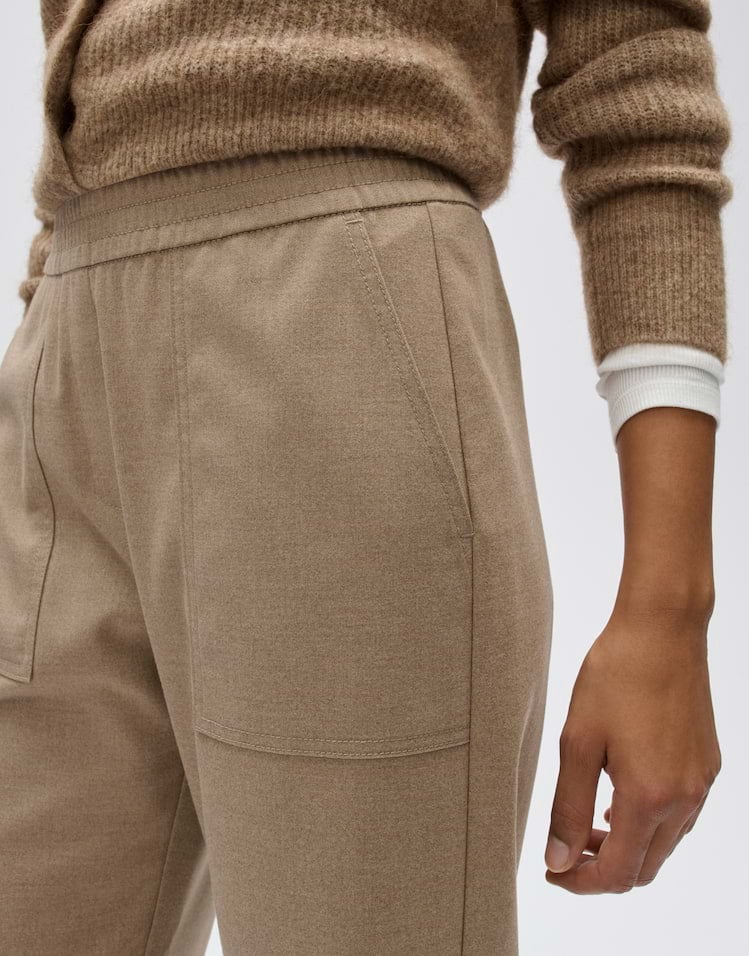 Opus Myha tradition 10617614465106 lange broek dames licht bruin