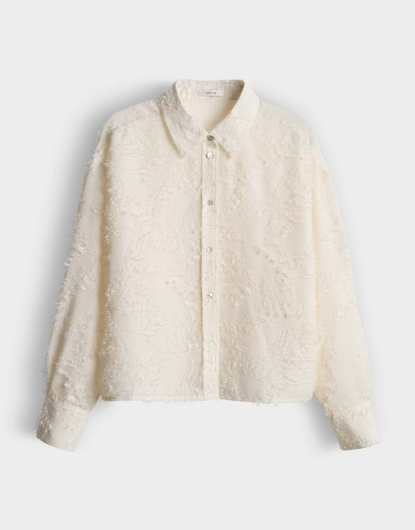 Opus Fenima 10492513696437 blouse l/m ecru