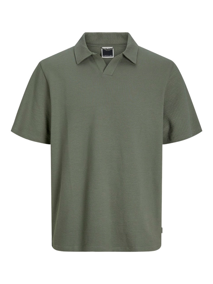 Jcofred Split Neck Polo Ss Jnr - Oud Groen