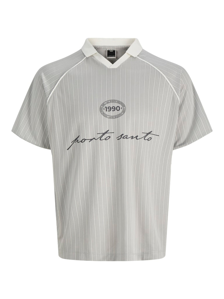 Jcoeterna Football Polo Ss Sa26 Jnr - Grijs Melee