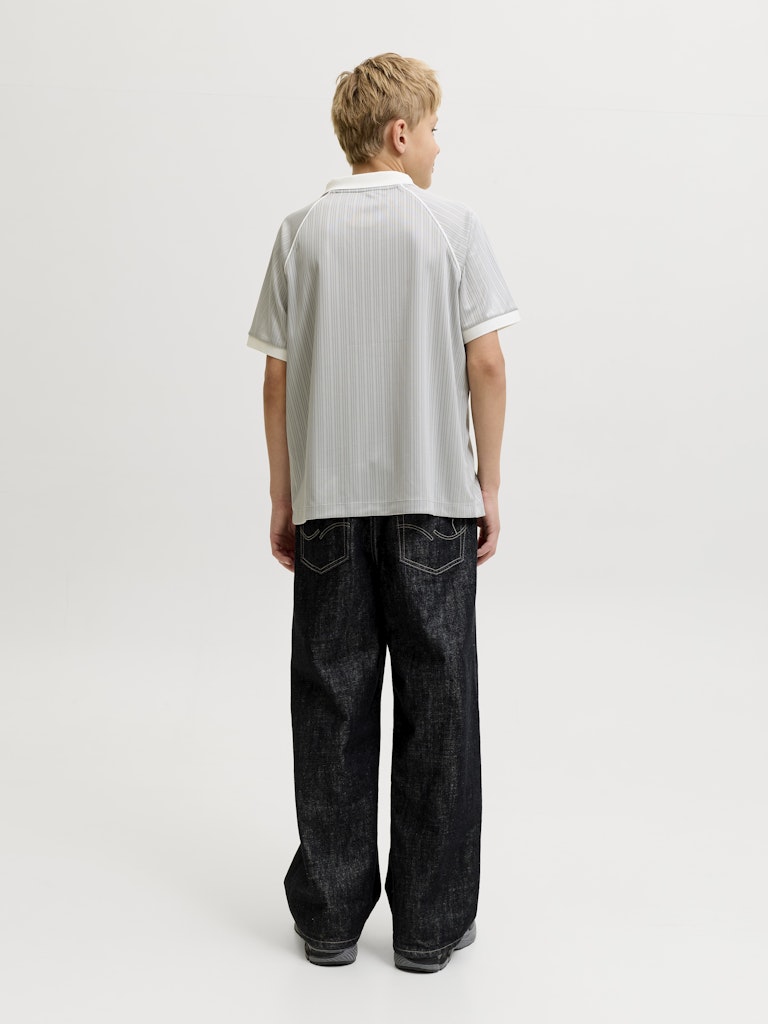 Jcoeterna Football Polo Ss Sa26 Jnr - Grijs Melee