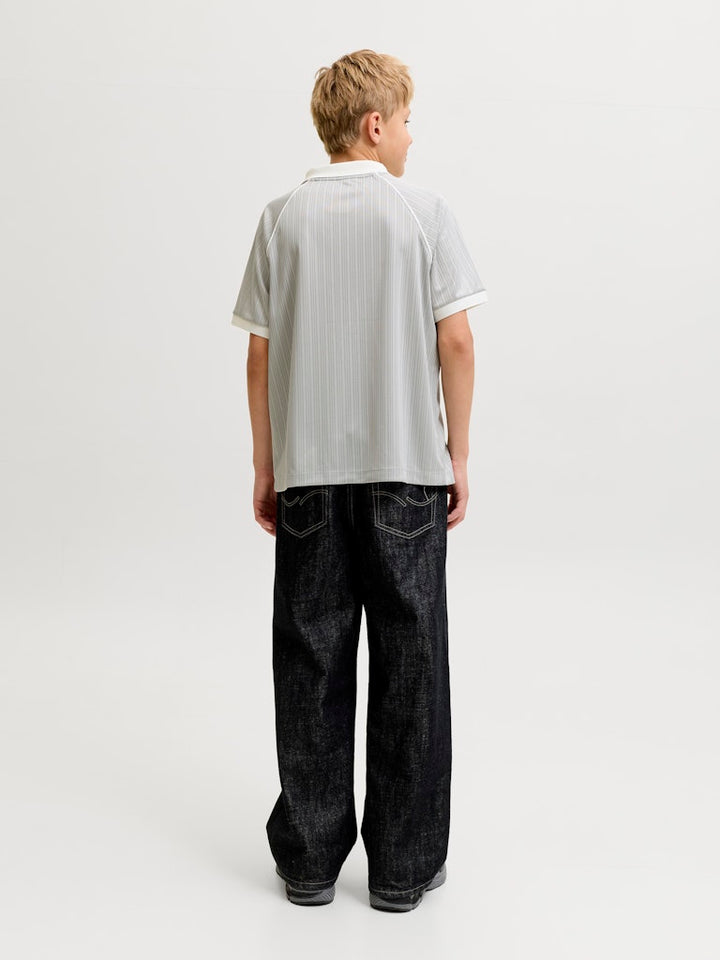 Jcoeterna Football Polo Ss Sa26 Jnr - Grijs Melee