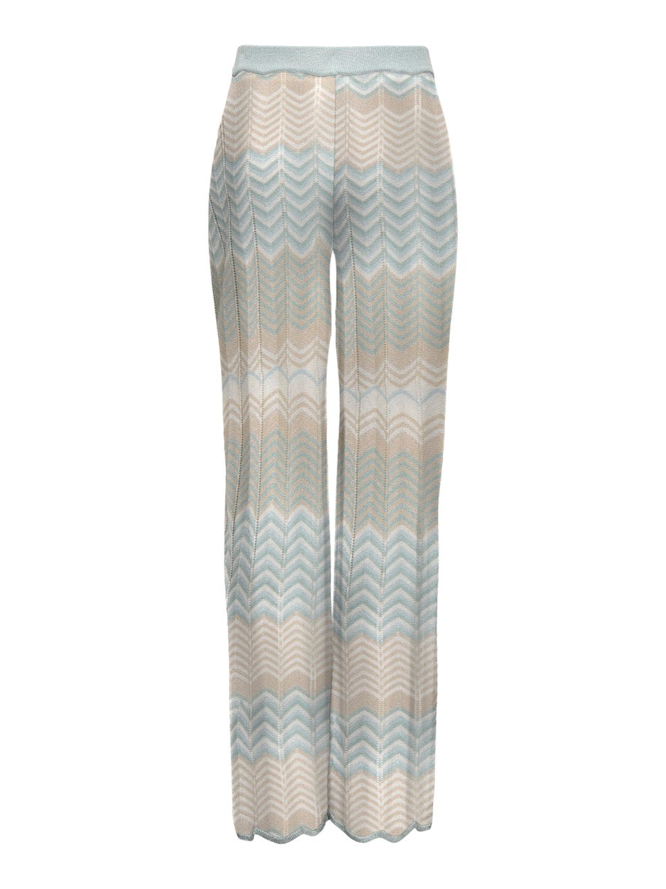 Only Alvira lange broek dames blauw dessin