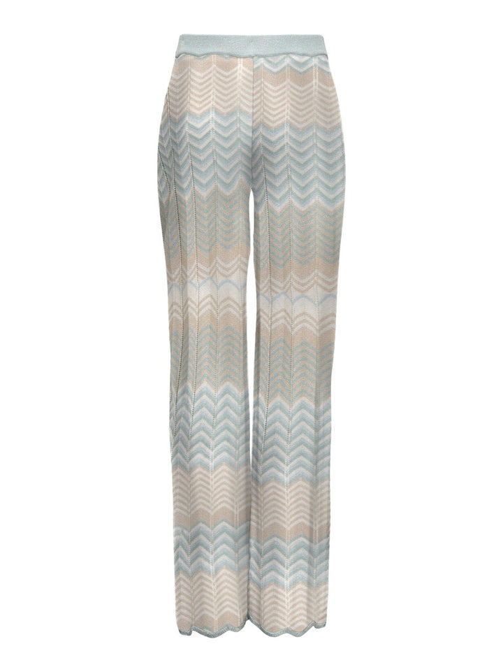 Only Alvira lange broek dames blauw dessin