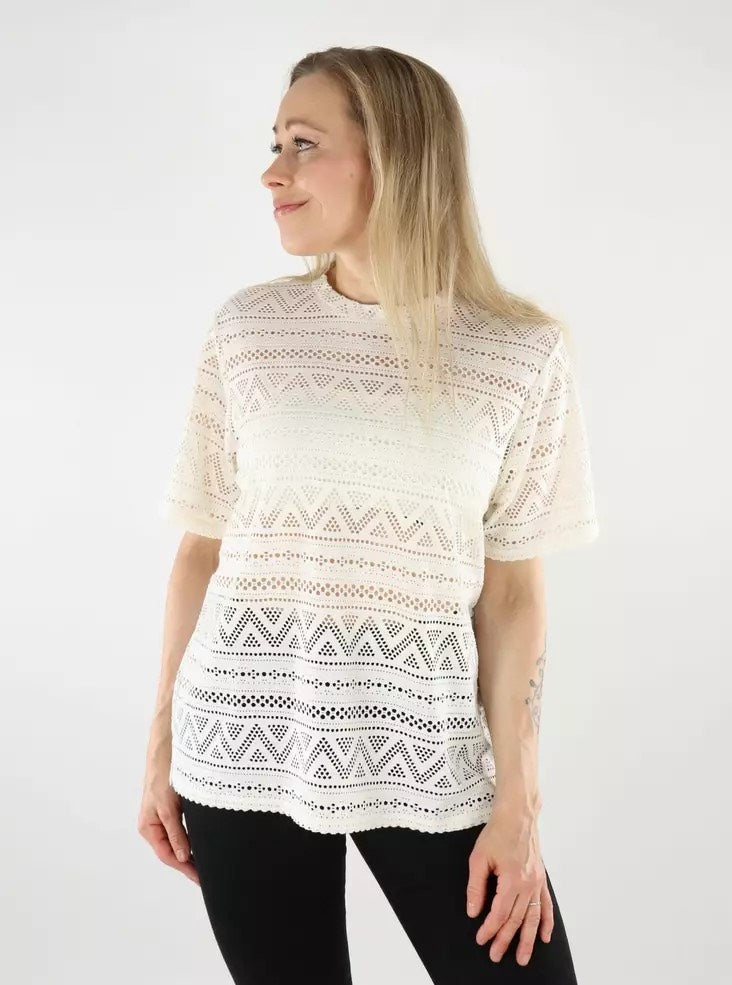 Only Aniri t-shirt off-white – dames