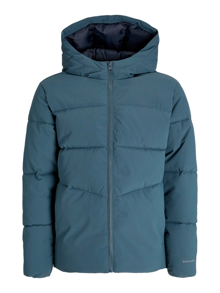 Jjglobal Puffer Jacket Jnr - Petrol Blauw