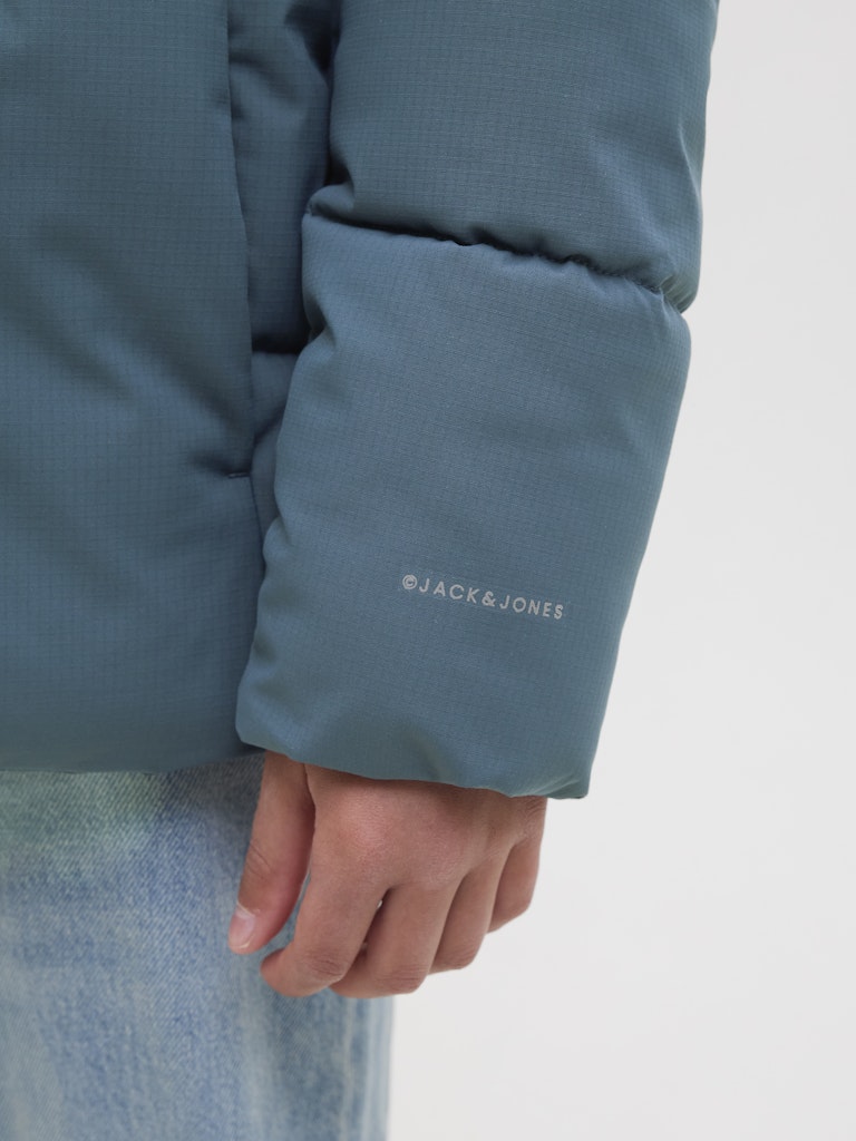 Jjglobal Puffer Jacket Jnr - Petrol Blauw