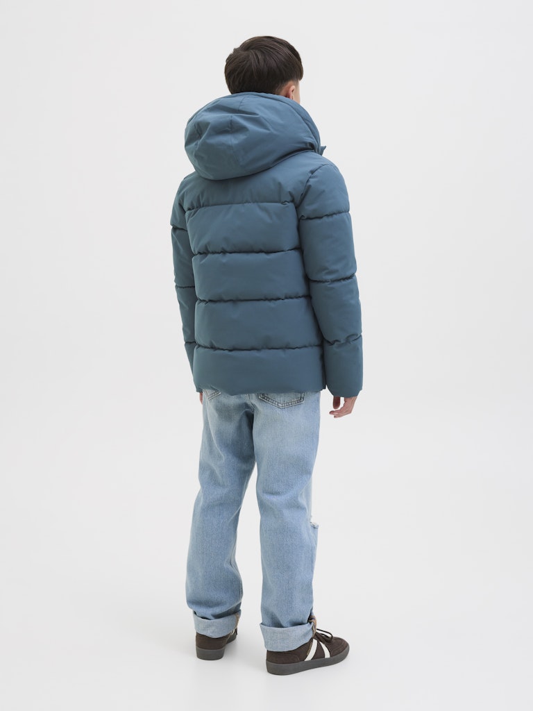 Jjglobal Puffer Jacket Jnr - Petrol Blauw
