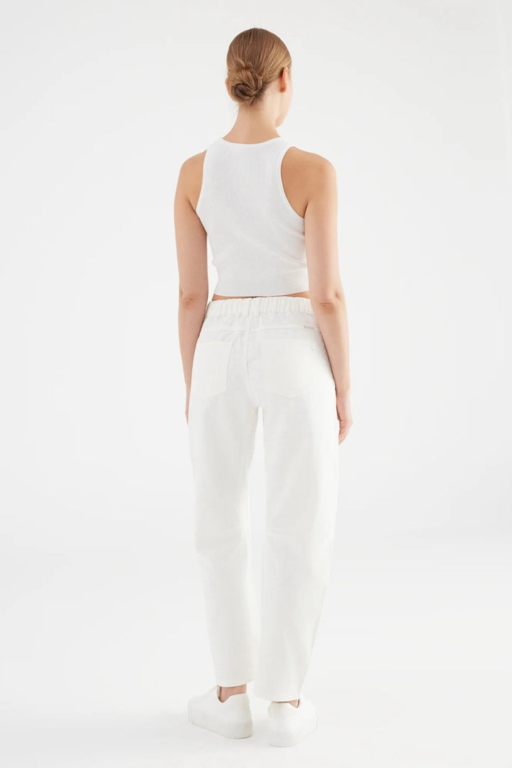 COJ Selena jeans low croth-baggy fit off-white – dames