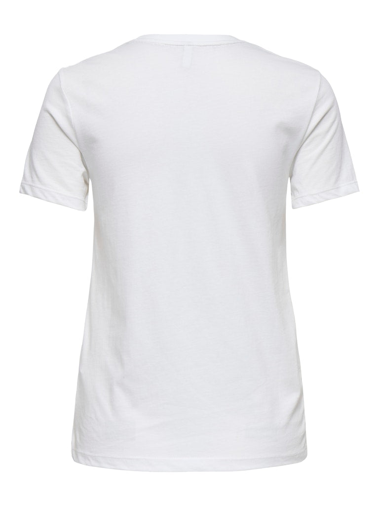 Only t-shirt k/m dames off-white