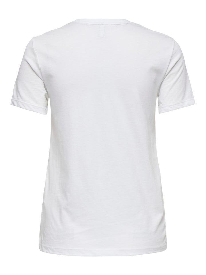 Only t-shirt k/m dames off-white