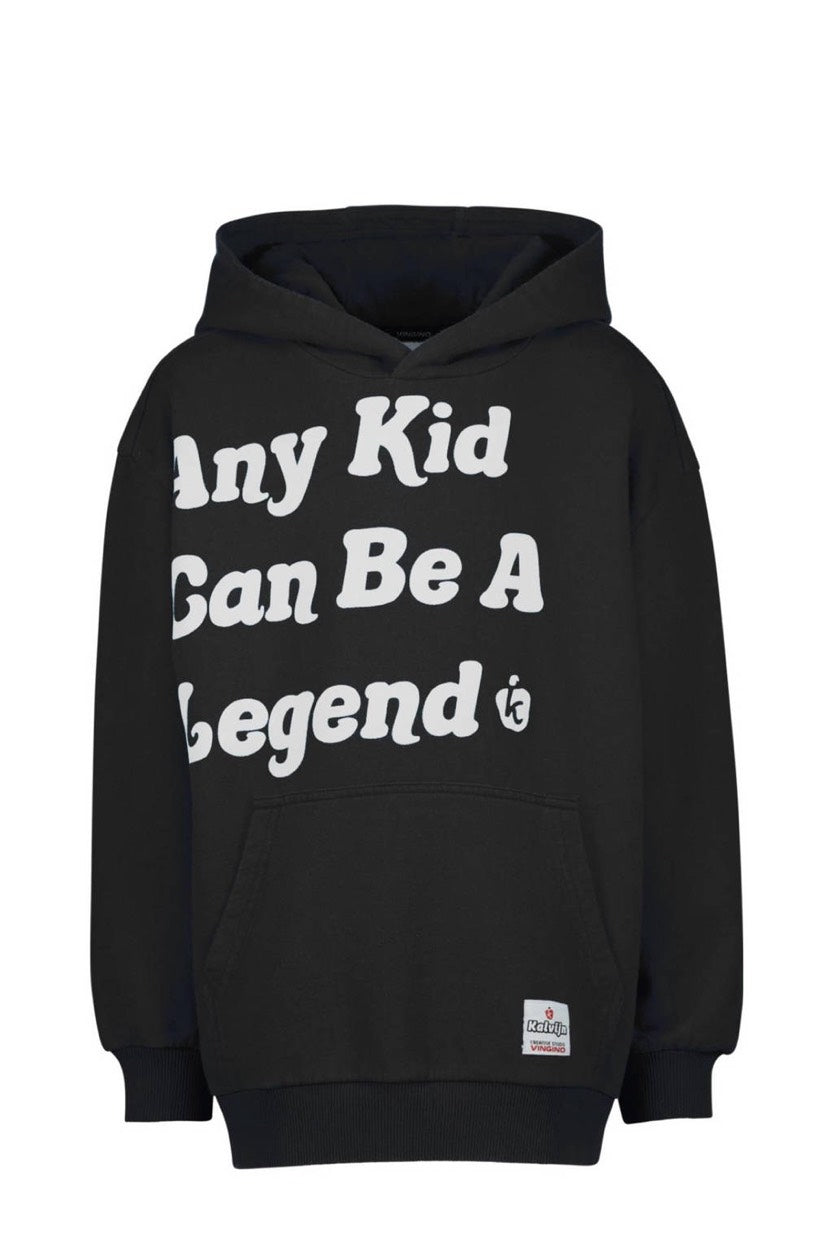 Vingino C086KBN34001 sweater jongens zwart
