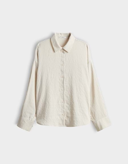 Opus Flui 10636314589475 blouse l/m dames ecru dessin