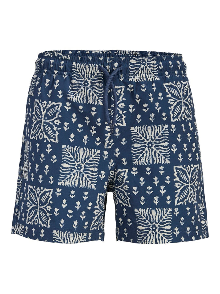 Jpstmaui Shell Aop Swim Shorts Jnr - Blauw Dessin