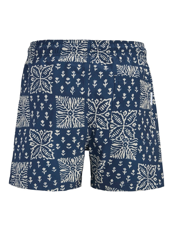 Jpstmaui Shell Aop Swim Shorts Jnr - Blauw Dessin