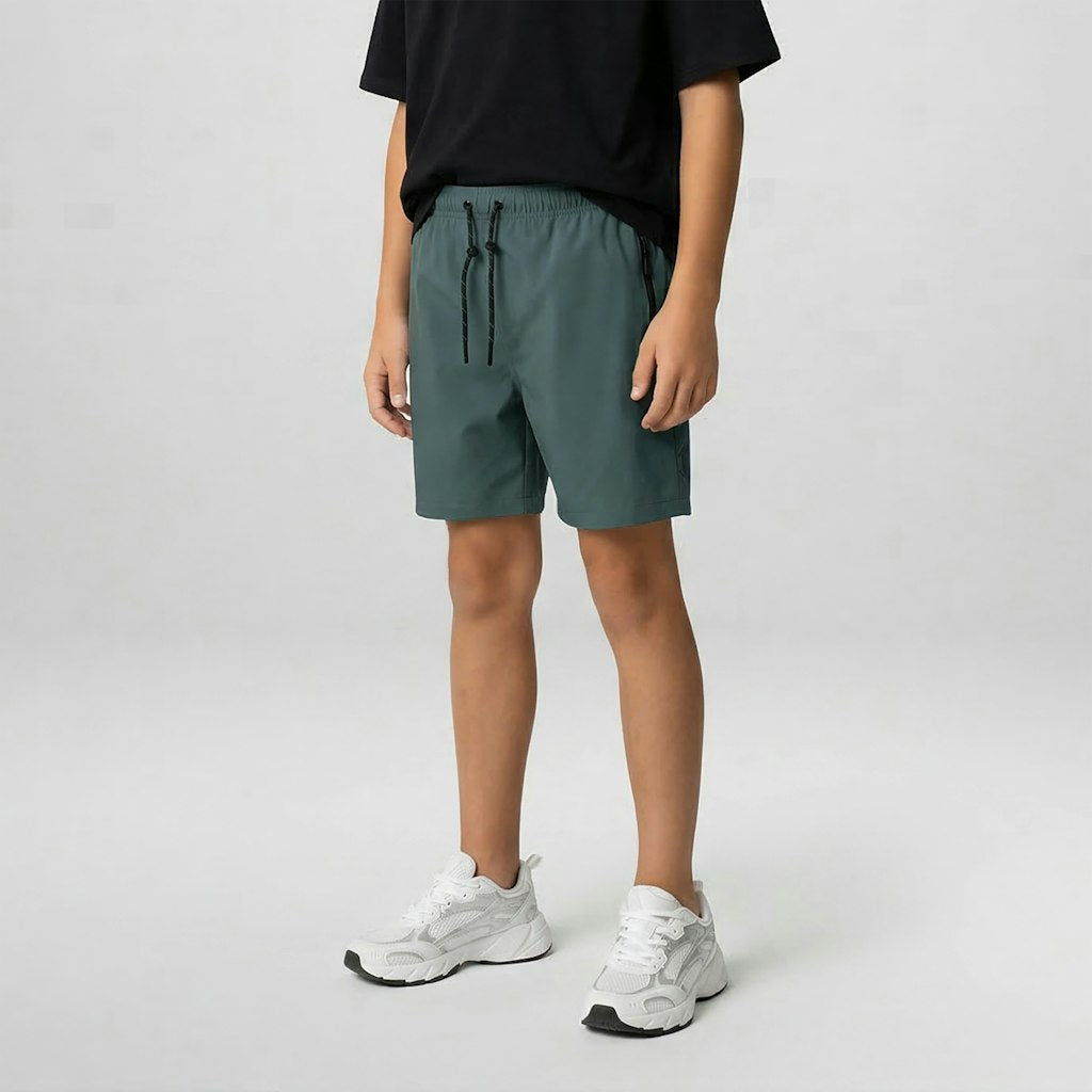 Kids Bemino Swimshort Black - Grijs Melee