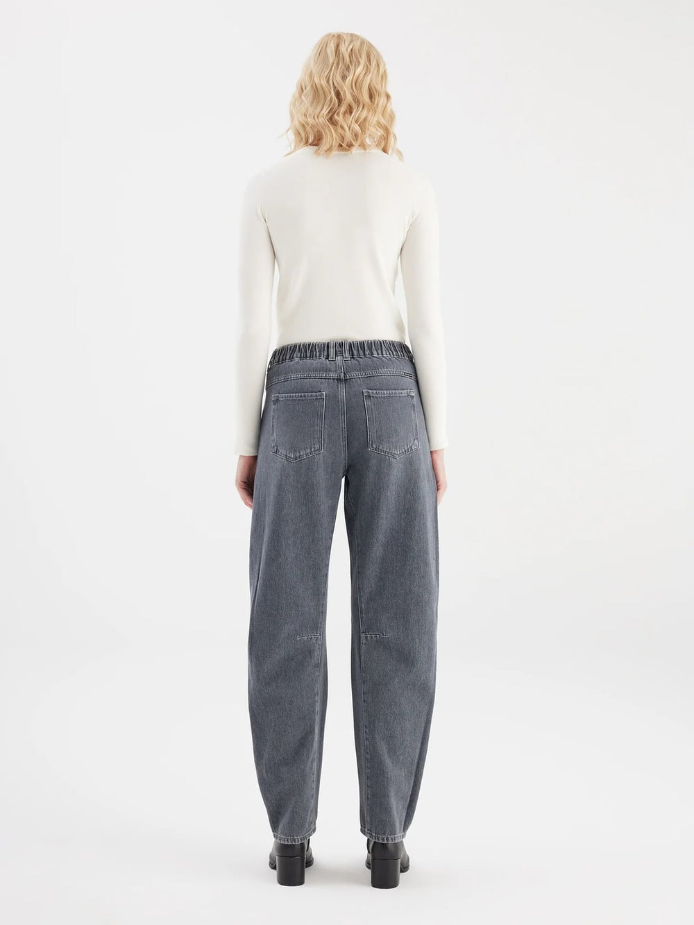 COJ Selena jeans tapered fit dames grey denim