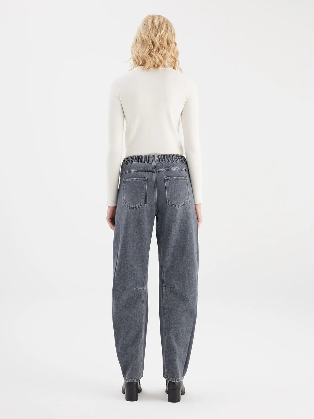 COJ Selena jeans tapered fit dames grey denim
