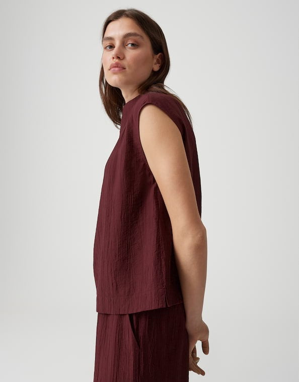 Opus Focy top bordeaux – dames