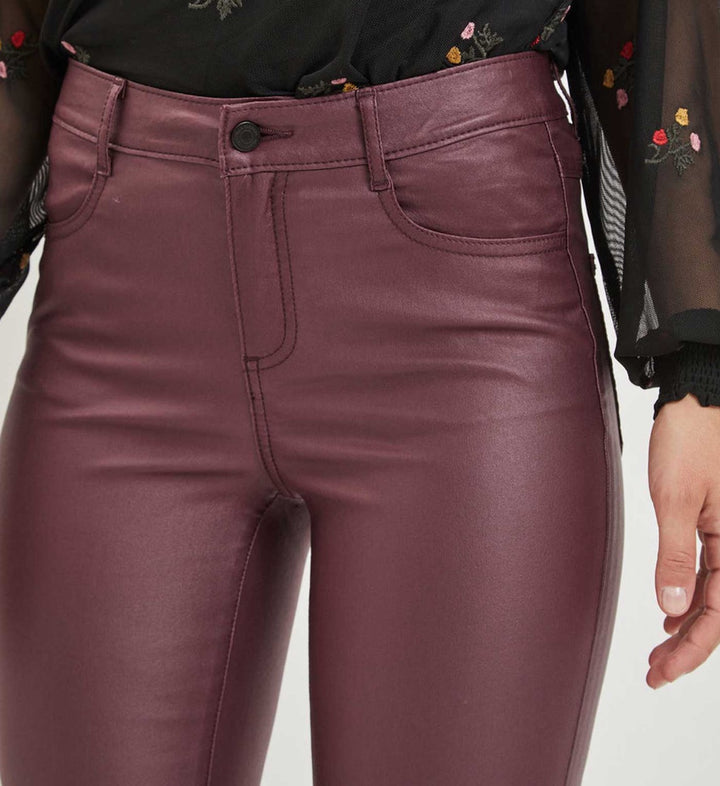 Refined department lange broek dames bordeaux – R2511194843