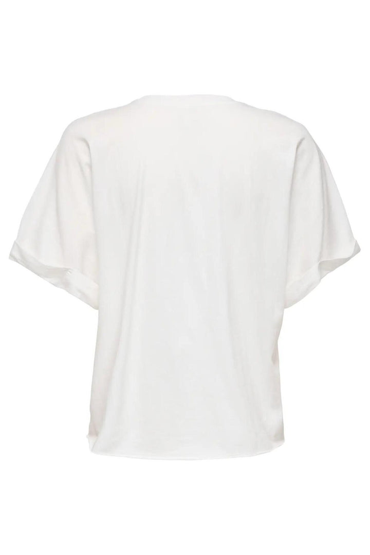 Only 15372639 Minna t-shirt off-white – dames
