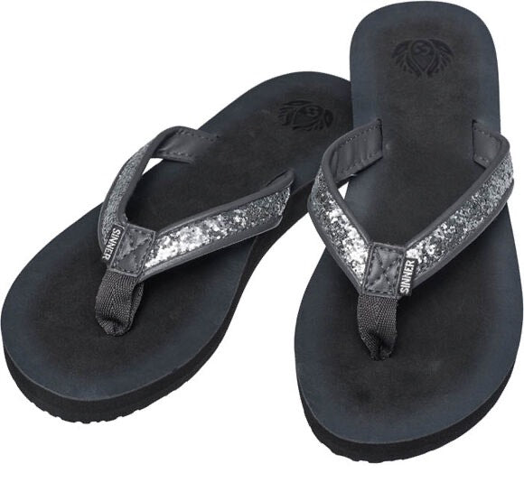 Sinner siac-605-10 slippers zwart – dames