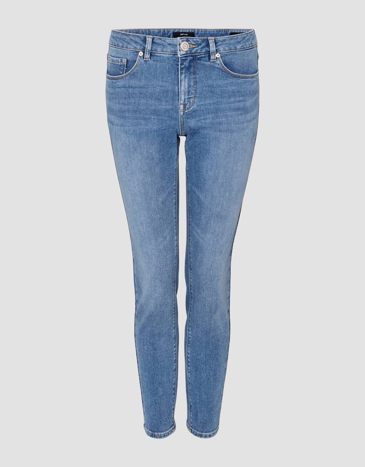 Opus Elma jeans regular-straight fit dames - blue denim - L28