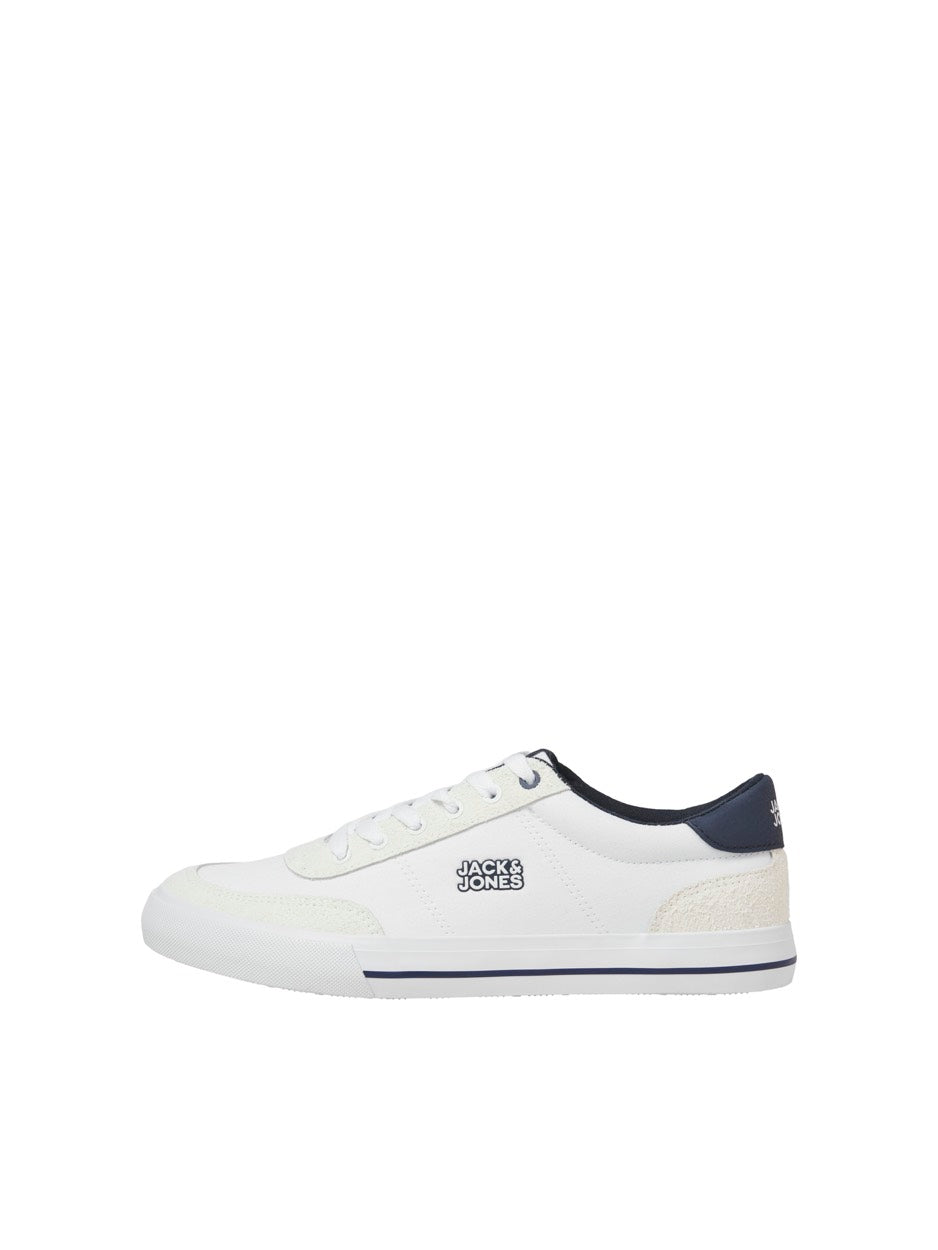 Jack & Jones 12270027 rob sneakers heren wit dessin