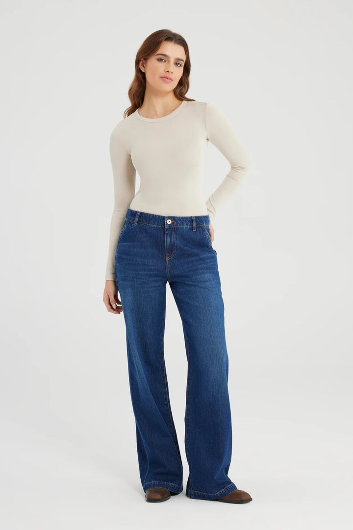 COJ Maxime jeans loose fit dames – blue denim - 30