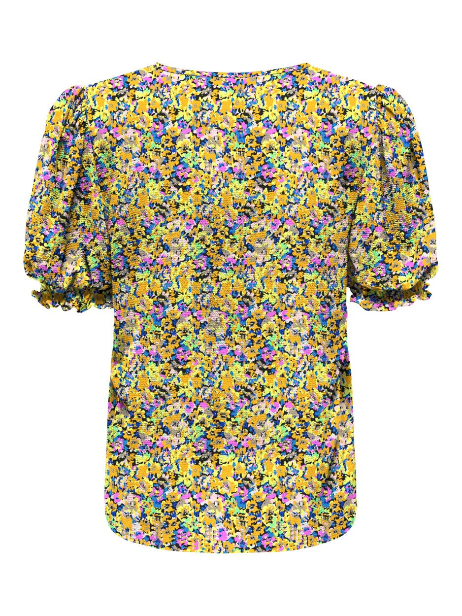 Only Nova top geel dessin – dames