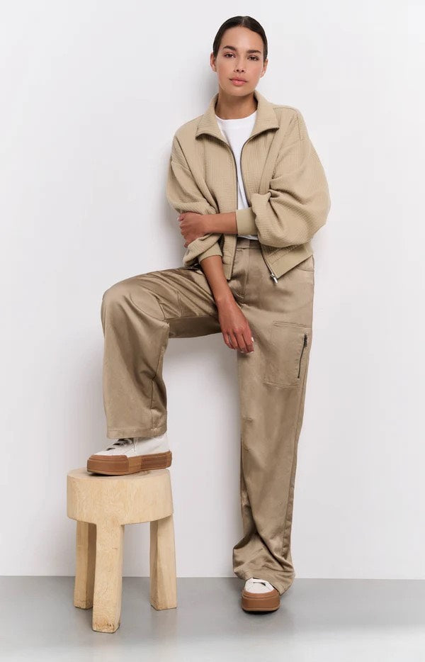 YAYA Women lange broek camel – dames