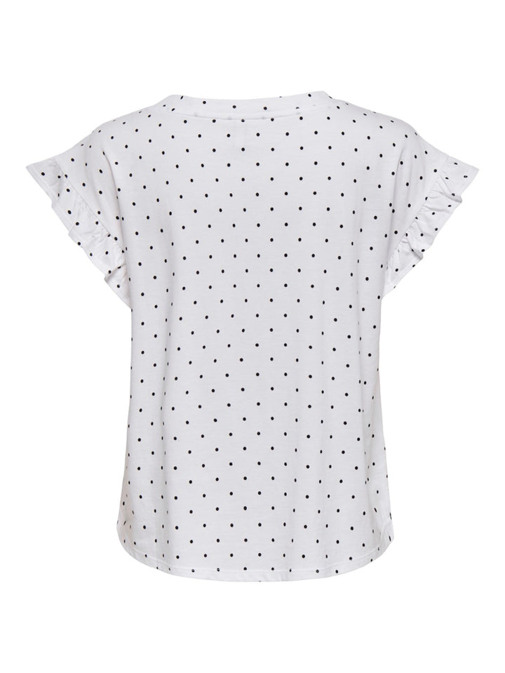 Only t-shirt k/m dames wit dessin – 15347065 grape