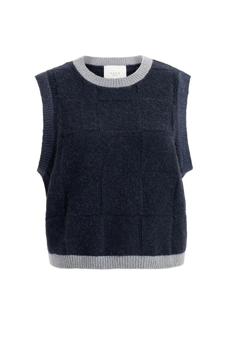 YAYA Women 01-000634-609 spencer dames zwart dessin