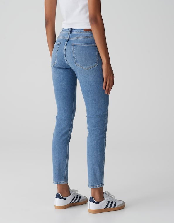 Opus Elma jeans regular-straight fit dames - blue denim - L28