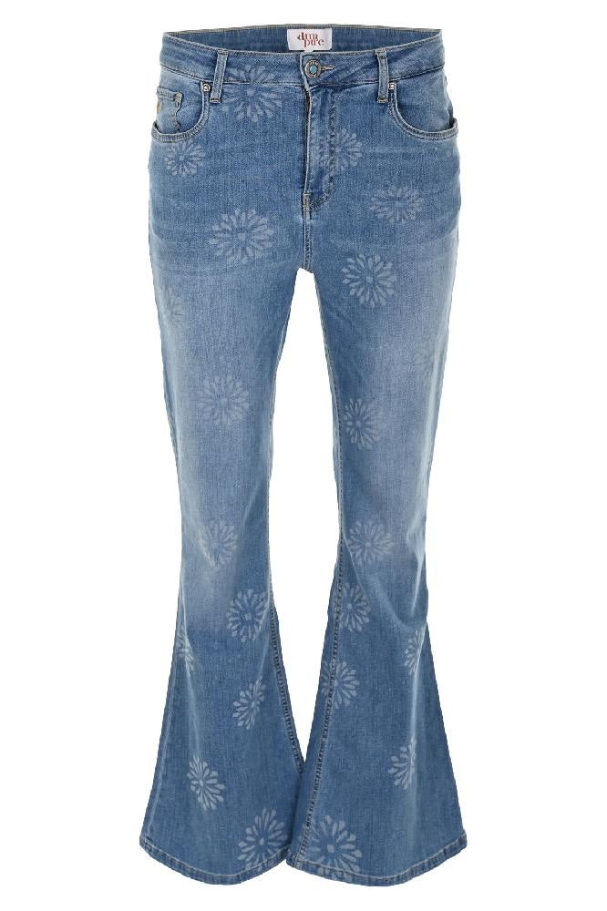 DNM Pure V23.11005.32 bootcut jeans dames – blue denim - L32