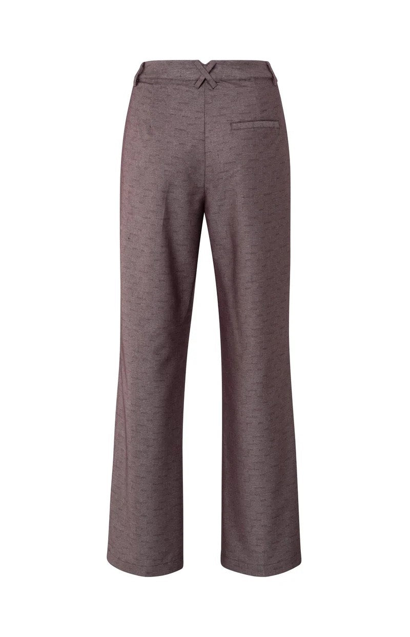 YAYA Women lange broek paars dessin – dames