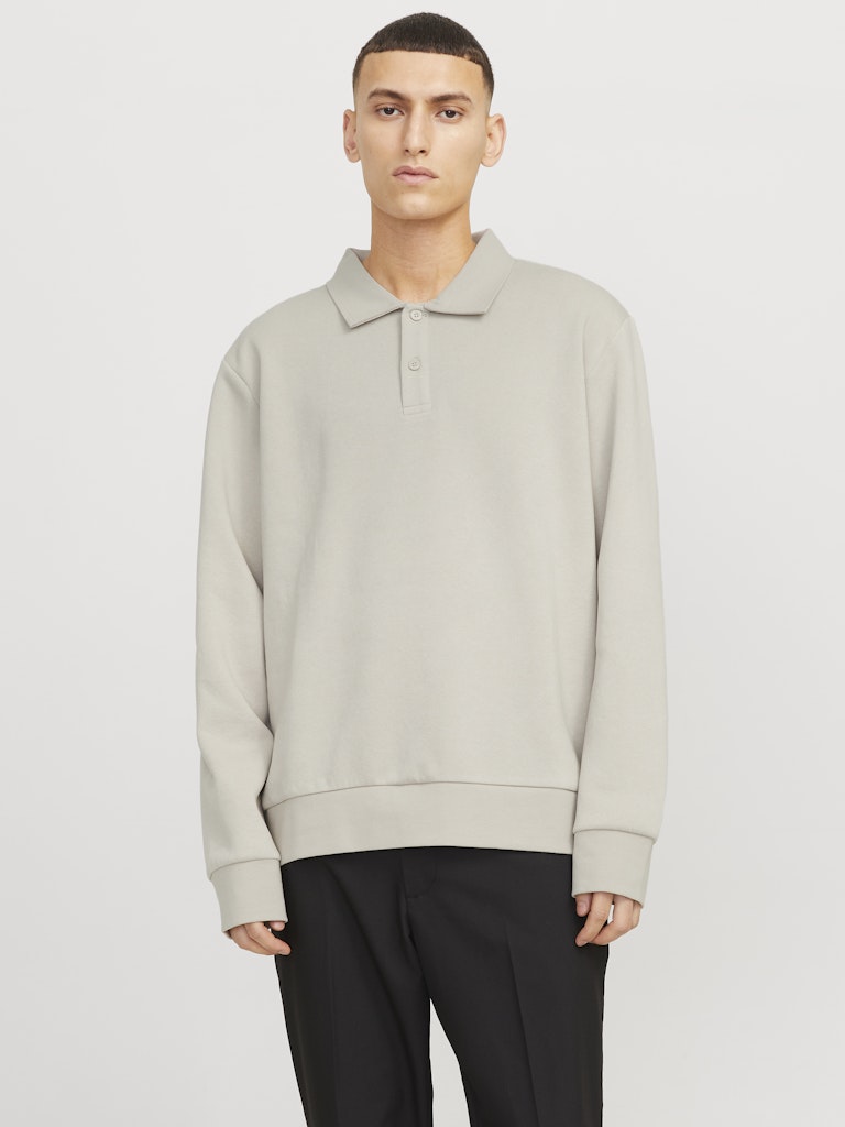 Jack & Jones polo l/m heren beige – 12278586 Bradley