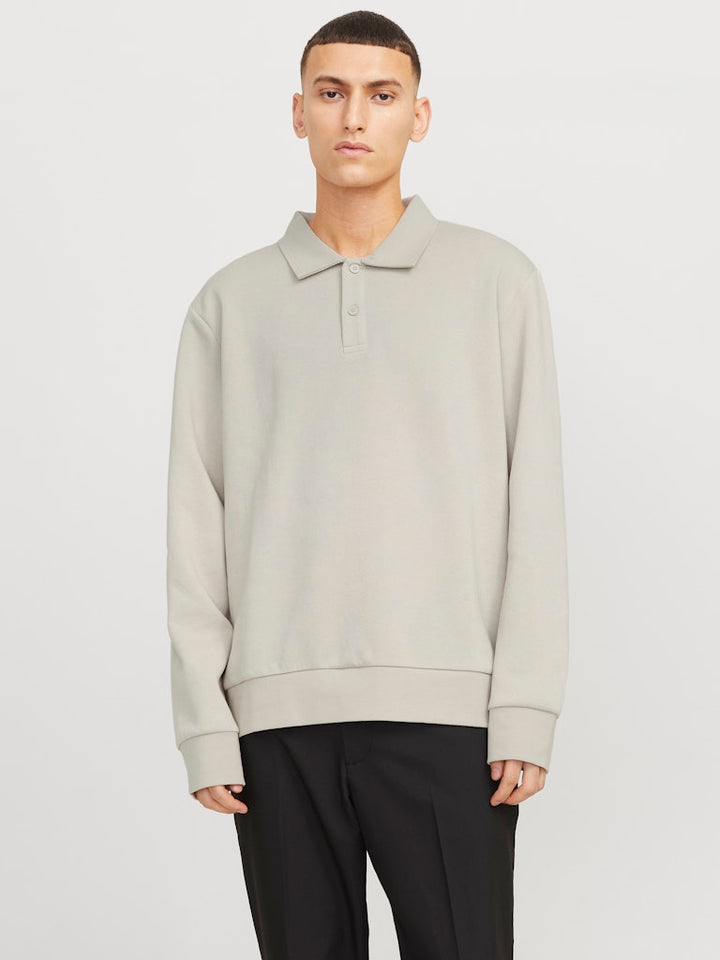 Jack & Jones polo l/m heren beige – 12278586 Bradley
