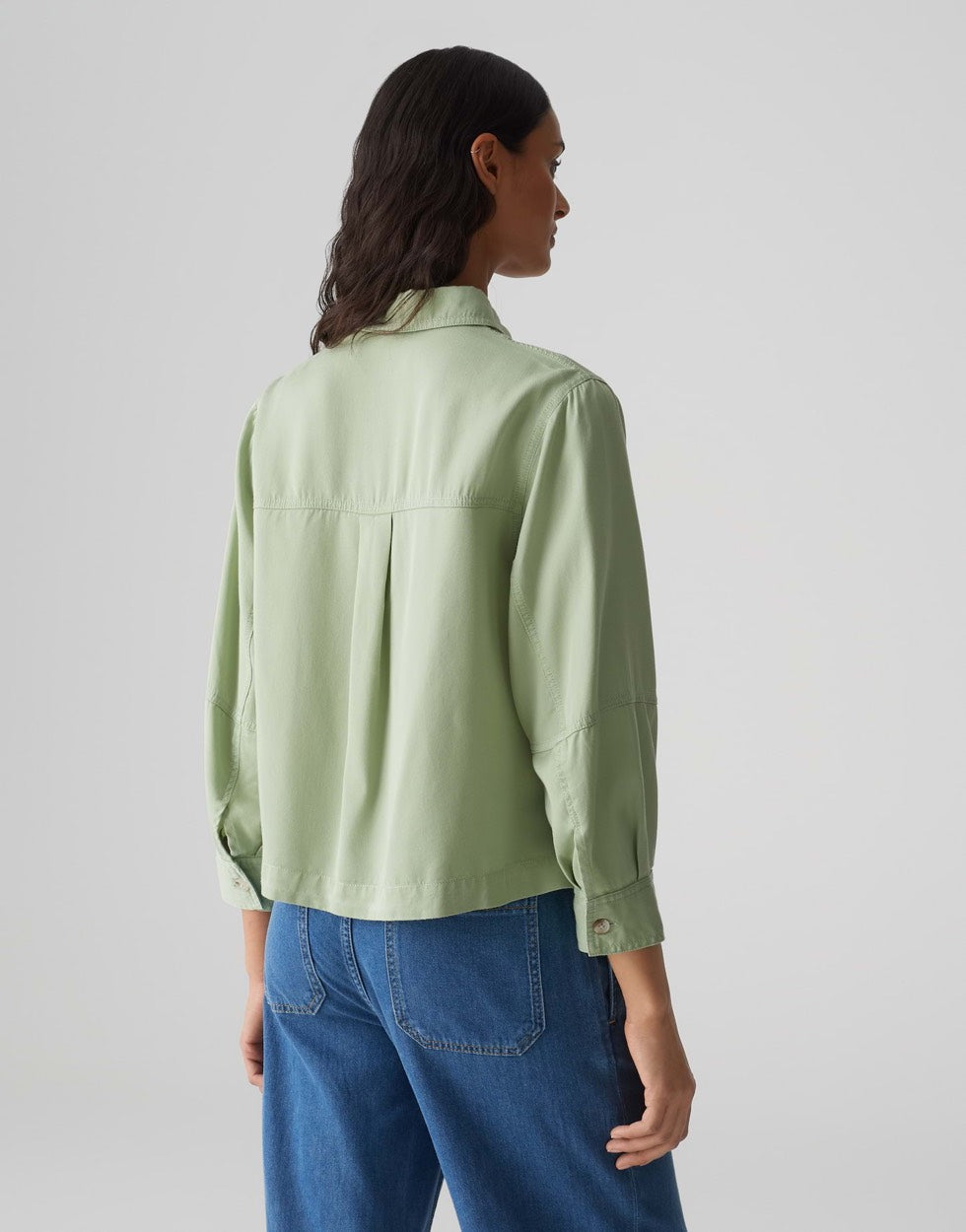Opus Fadelia 10361112064100 blouse l/m olijf