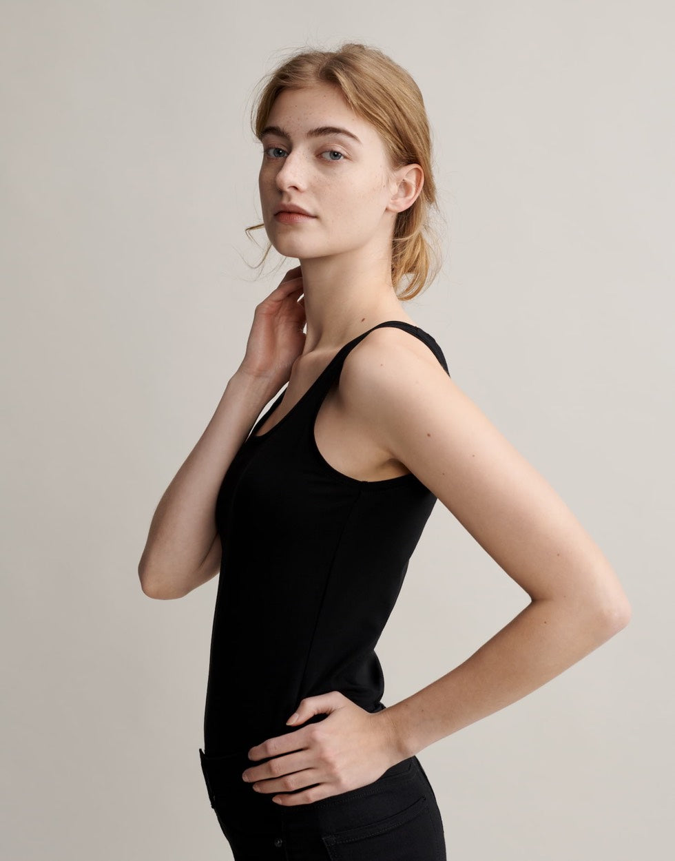 Opus imilia zwart singlet – dames