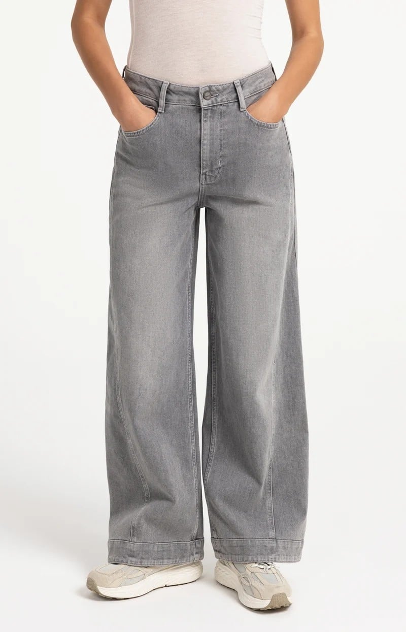 YAYA Women 01-311156-609 jeans loose fit grey denim