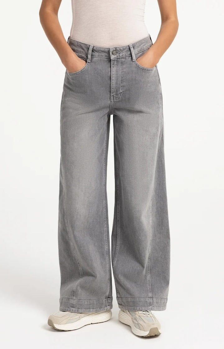YAYA Women 01-311156-609 jeans loose fit grey denim