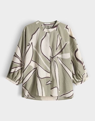 Opus 10531713968418 blouse l/m dames olijf