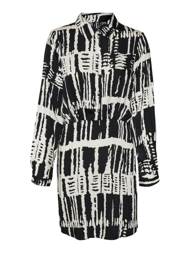 VERO MODA 10314848 Cindy jurk kort dames zwart dessin