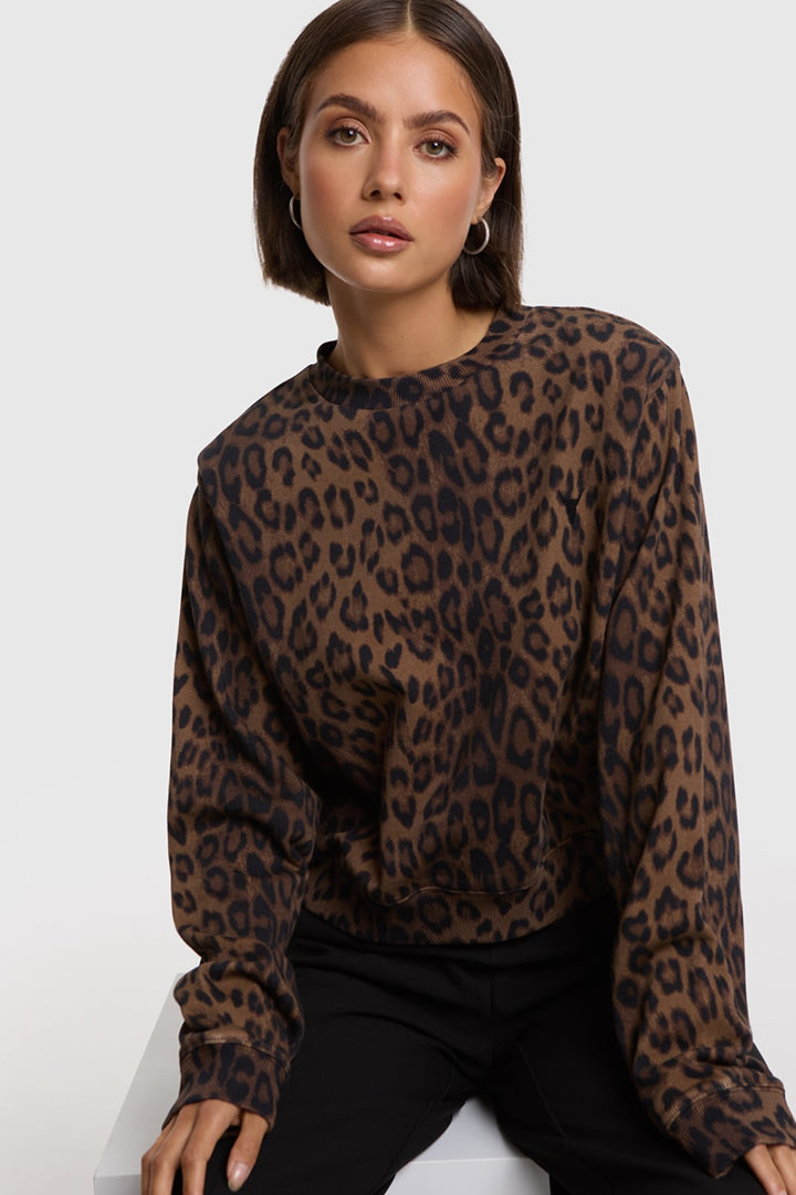 Alix the label 2609851953 sweater dames bruin dessin