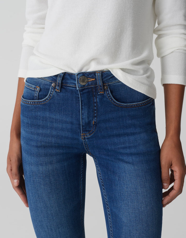 Opus Elma strong blue – skinny fit jeans dames - Blue Denim - L28