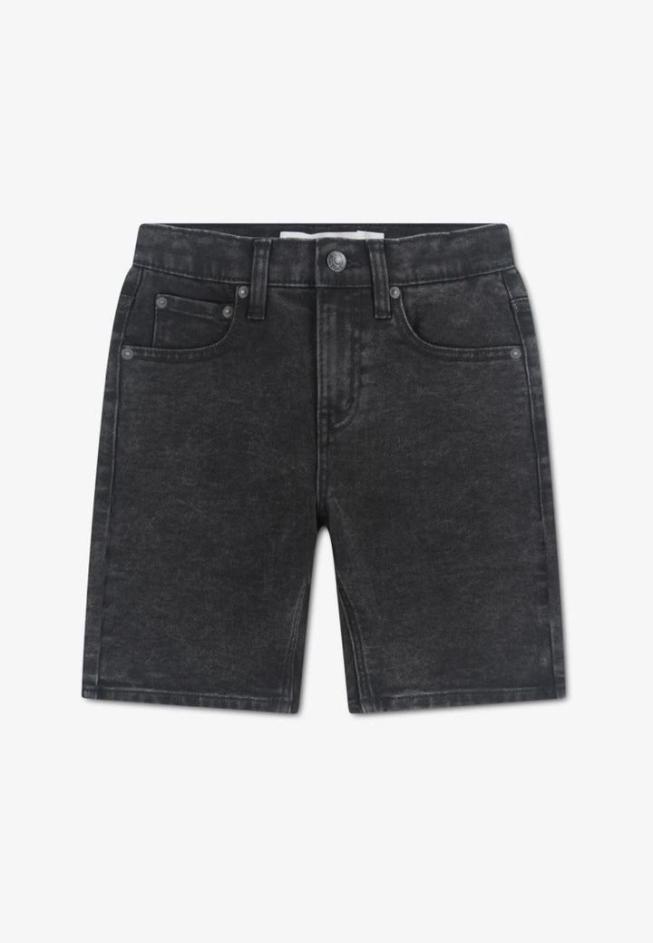 Levi's boys M374 short denim zwart – jongens - Black Denim