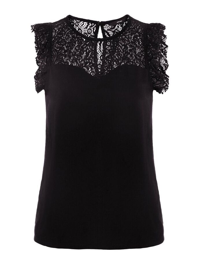 Jacqueline de Yong Tina top zwart – dames
