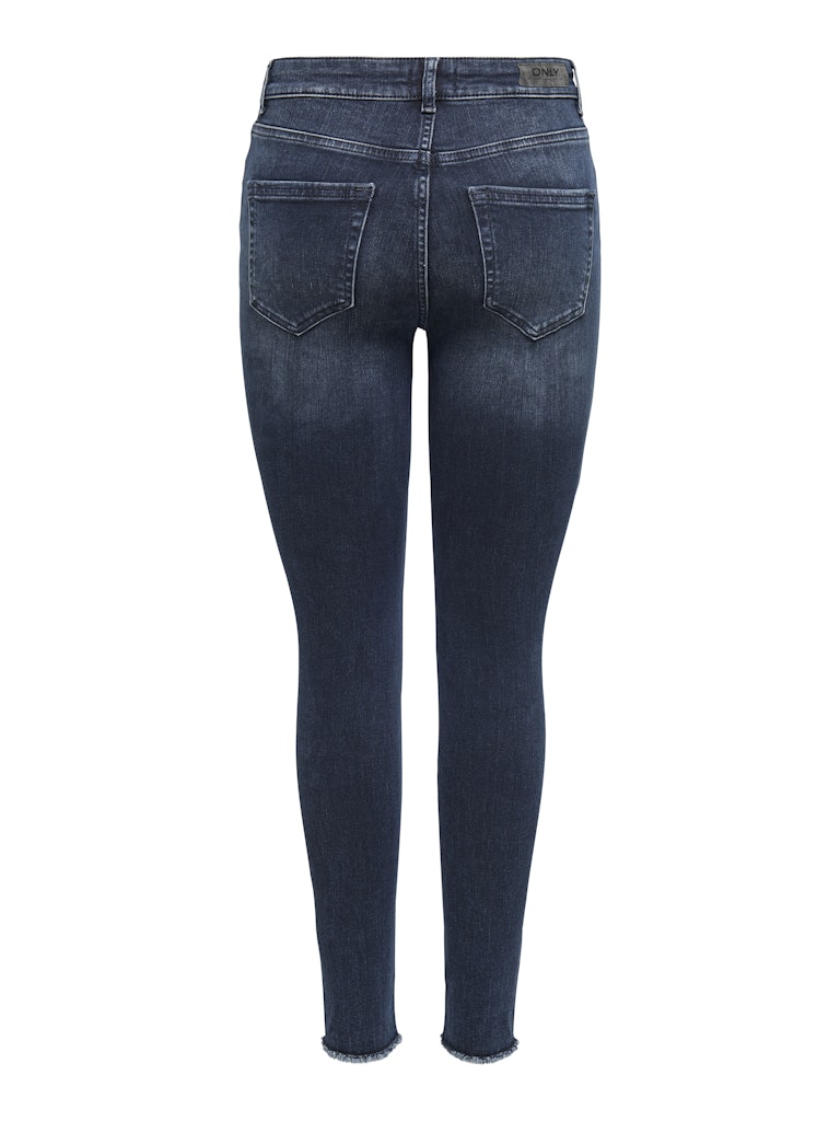 Onlblush Life Mid Sk Ank Raw Rea409 - Blue Denim