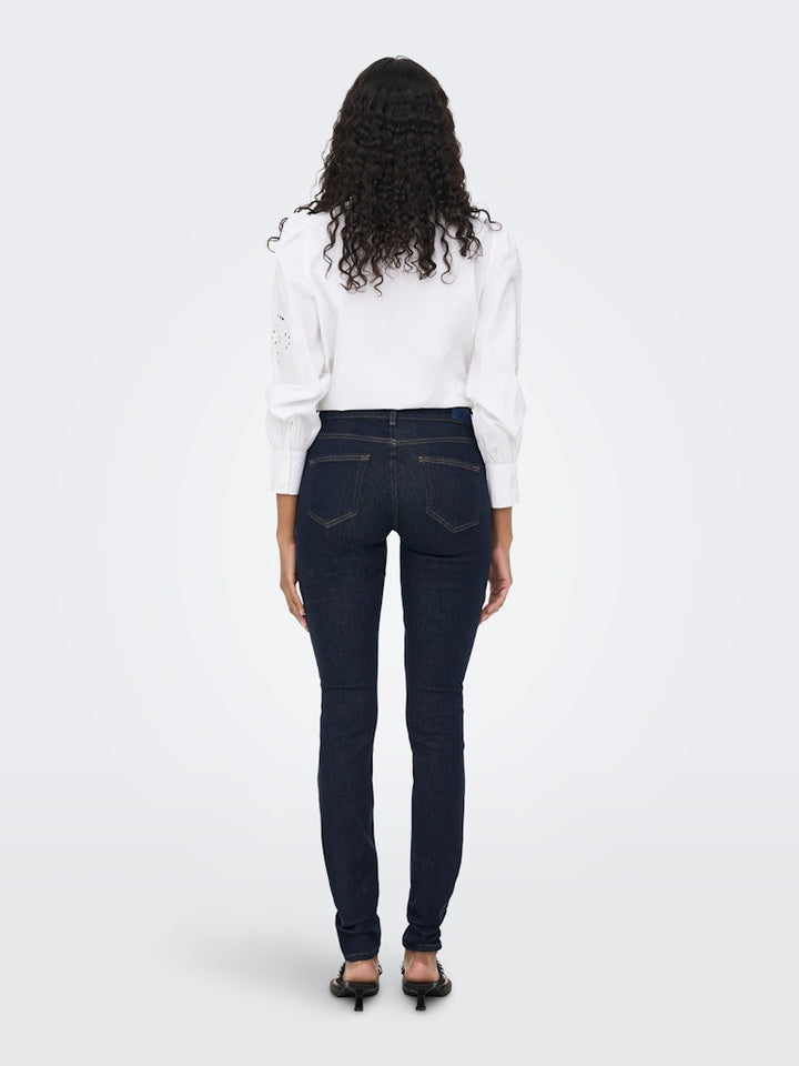 Onlblush Mid Sk Stayblue Dnm Rea023 - Blue Denim